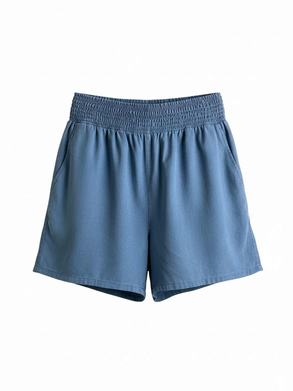 Joie Women’s Blue Elastic-Waist Casual Shorts Size Large New